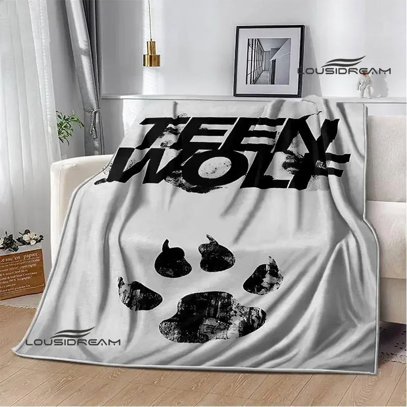 Film Teen Wolf bedruckte Decken Picknickdecke Warme Decke Weich und bequem Decke für Zuhause und Reise Bettwäsche Geburtstagsgeschenk