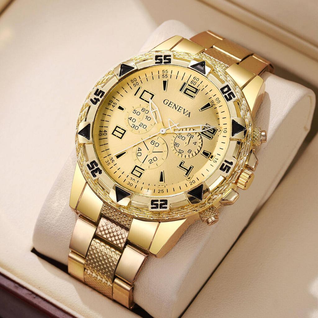 Fashion Business Men Watch Luxury Big Dial Mens Quartz Wristwatches Clock Gift Reloj Hombre