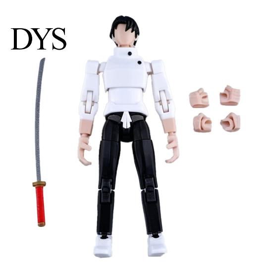 Articulated Anime Toy 3D Printed Character Figure, Movable Joints Action Figure with PLA Accessories, Animation Model Ornament, Collectible A