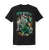 Jayson Tatum NBA Boston Celtics Koszulka z grafiką Bean Town Czarna koszulka