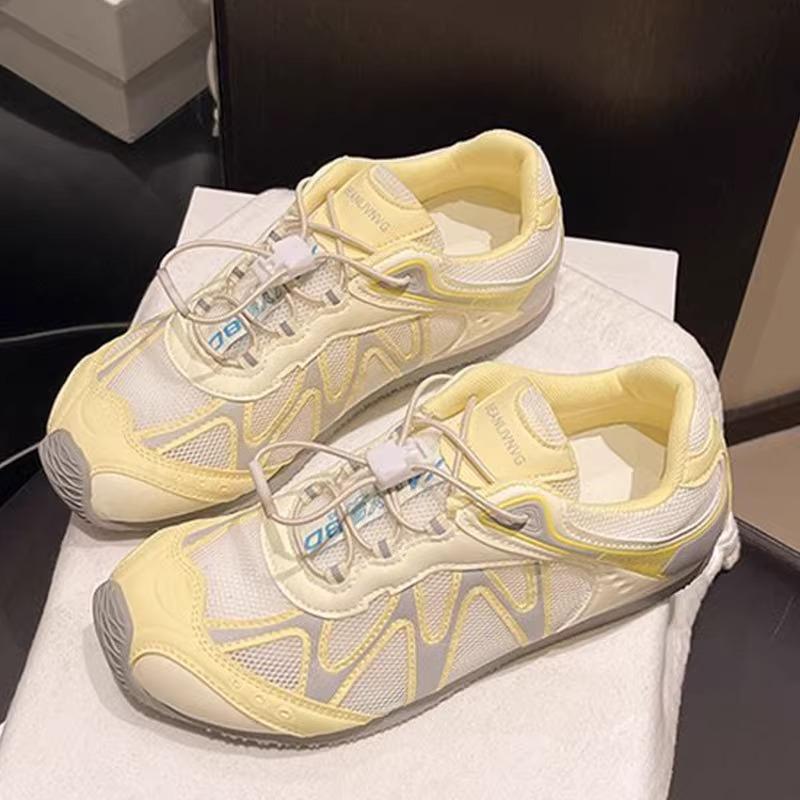 Dexun Shoes Women's 2025 New Summer Mesh Breathable Thin Casual Sports Little White Shoes Flat Versatile Forrest Gump Shoes