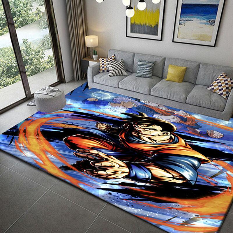 

Non‑Slip Dragon Ball Mat for Kids Roomanime soft washable cartoon floor carpet 60x90cm