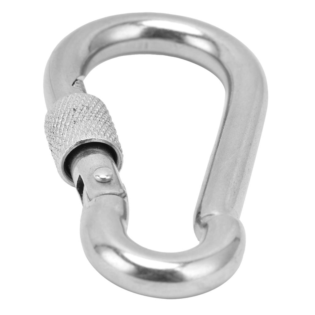 Carabiner Hook Heavy Duty and Multifunctional 304 Stainless Steel Spring Locking Carabiner
