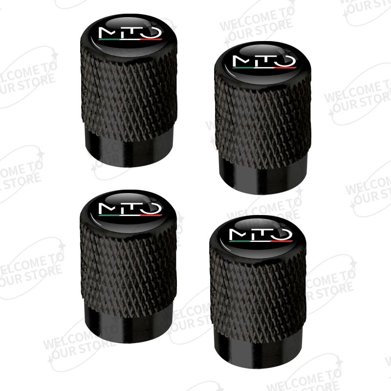 Aluminum For Alfa Romeo Giulia Mito Logo Giulietta Spider 159 166 4pcs Car Decor Wheel Tire Valve Caps Stem Cover Accessories zk8