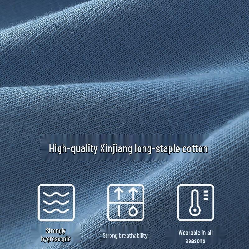 MIIOW Men's Silk-Crotch Cotton Breathable Antibacterial Briefs