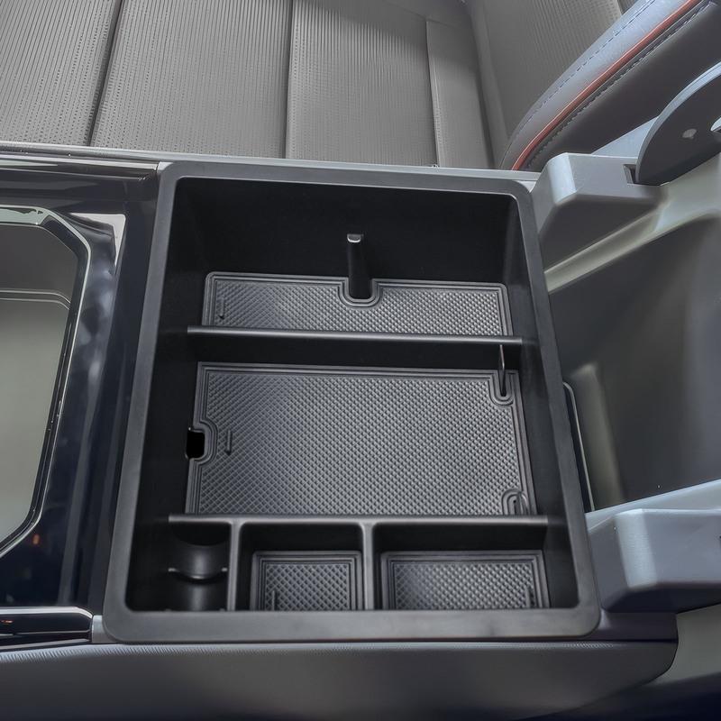 Mittelkonsolen-Organizer für 2024-2025 Chevy Silverado EV Work Truck (WT)/RST Erstausgabe/LT Armlehnen-Aufbewahrungsbox Zubehör