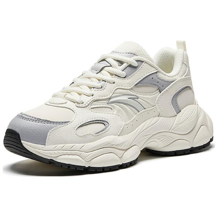 Anta Little Millennium Versatile Comfortable Non-Slip Wear-Resistant Low-Top Casual Shoes Women sneaker White Gray 122518812-9