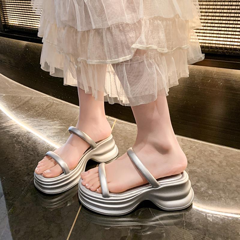 Fashion New Summer Open Toe Women Slippers Shoes Fashion Butterfly-knot Ladies Casual Beach Vacation Flats Slides Shoes Zapatos Mujer 40 2293₽