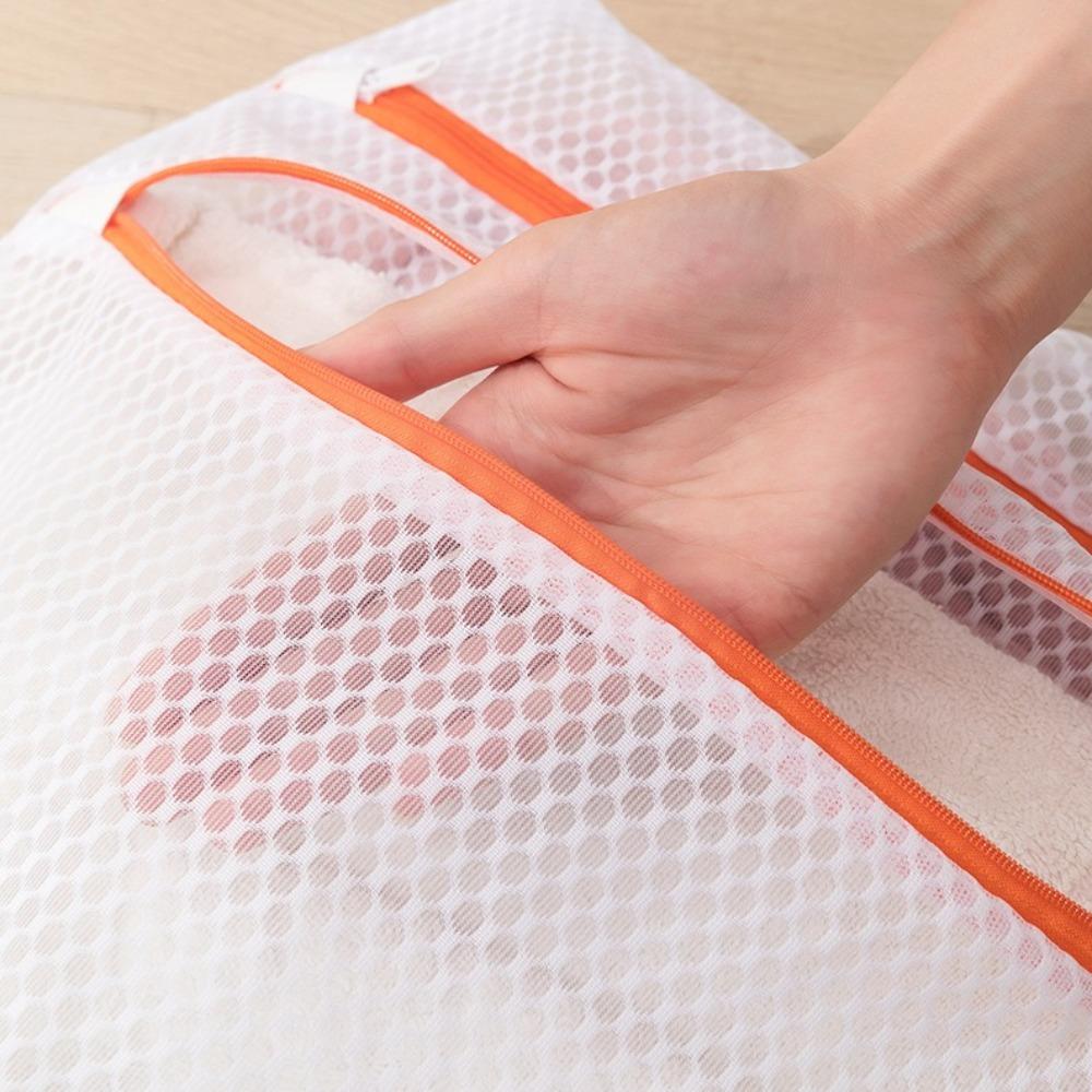 Reusable Laundry Wash Bags Double-Layer Zipper Underwear Laundry Bags New Washing Bag  Socks