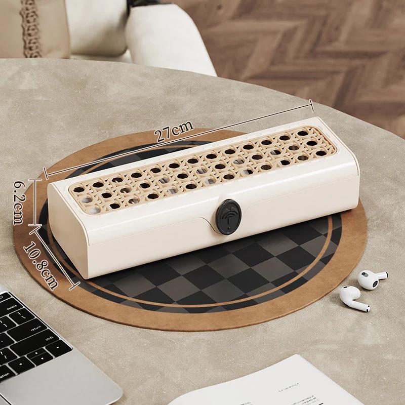 

Data Cable Storage Box Retro Style Multifunction Desktop Organizer Mobile Phone Charging Cord Management Bag Case