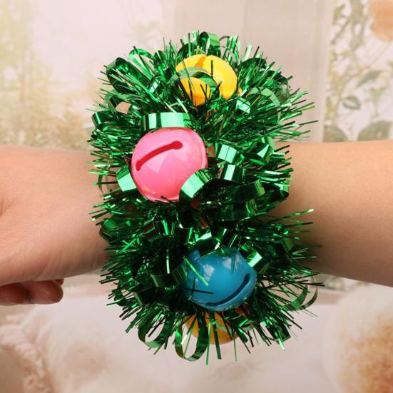 Dětské taneční zápěstí Květinový zvonek Srdce Flitry Dekor Jasné barvy Náramek na zapínání na přezku Dětské oblečení na párty příslušenství