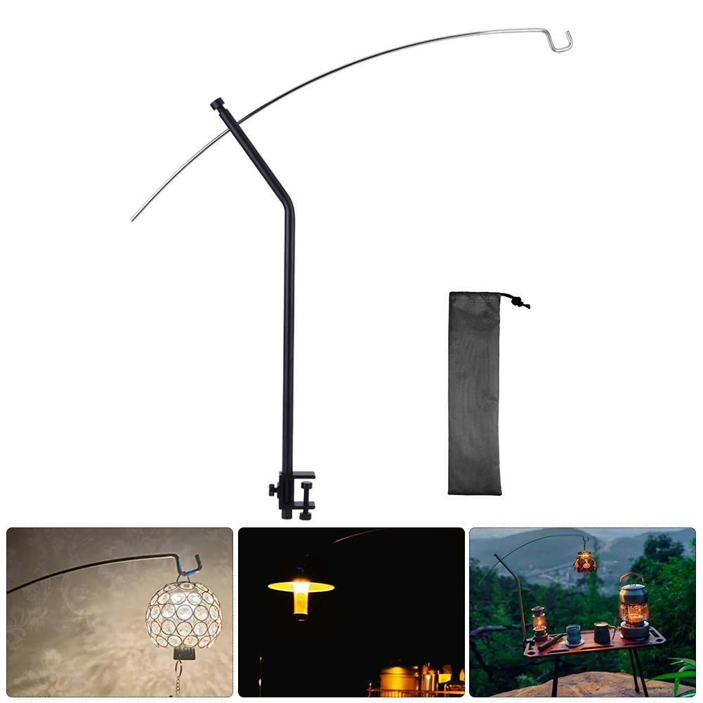Camping IGT Lamp Hanging Rack Aluminum Alloy Table Lantern Stand Stainless Steel Bow Light Frame for Outdoor Camping Hiking