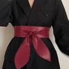 Panegy Sash Wide Ribbon PU Leather Waist Belt for Elegant and Stylish for and Casual Wear Women's Belt, Belt, Dresses, Parties, Dates, Weddings,
