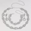 Bridal Jewelry Necklace Earrings Bracelet Three-Piece Elegant Fashion Women'S Evening Dress Accessories