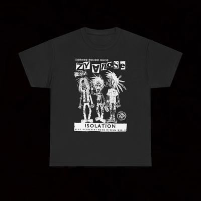 Zyanose Isolation T-Shirt Vintage Hardcore Crust Punk Electro Hippies Gloom Disclose Death Dust Extractor Skunk Sacrilege Destroy Defector