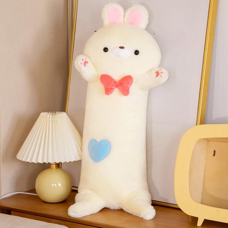 

М які довгі кролики подушка плюшеві іграшки фаршировані пауза офіс подушка для сну ліжко подушка для сну домашній декор подарунок лялька для дітей дівчинка 80cm жовтий