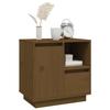Exclusive House - Honey Brown Bedside Table 50x34x50 Cm Solid Pine Wood