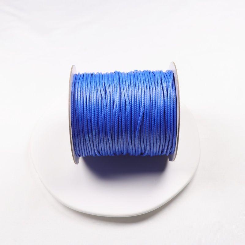 

[88 M 1 Large Roll] 2.0mm Thick Korean Wax Cord Handmade DIY Woven Leather String Lanyard Carrying Strap Abrasion Resistant Wax Thread 2.0mm wax thread dark blue about 88 meters