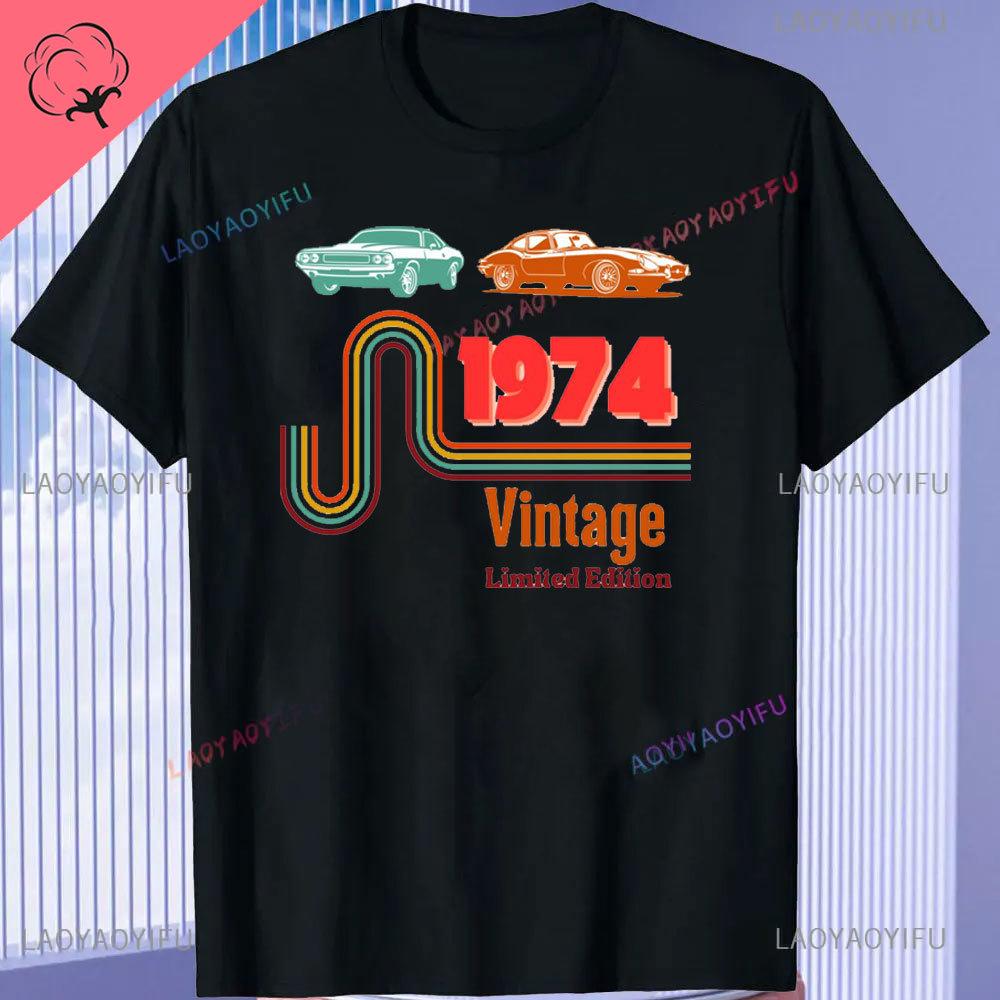 Born in Vintage 1974 Limited Edition Cassette T Shirt  51th Birthday Gifts  Years Old Vintage 1974 High Quality TShirt Tops