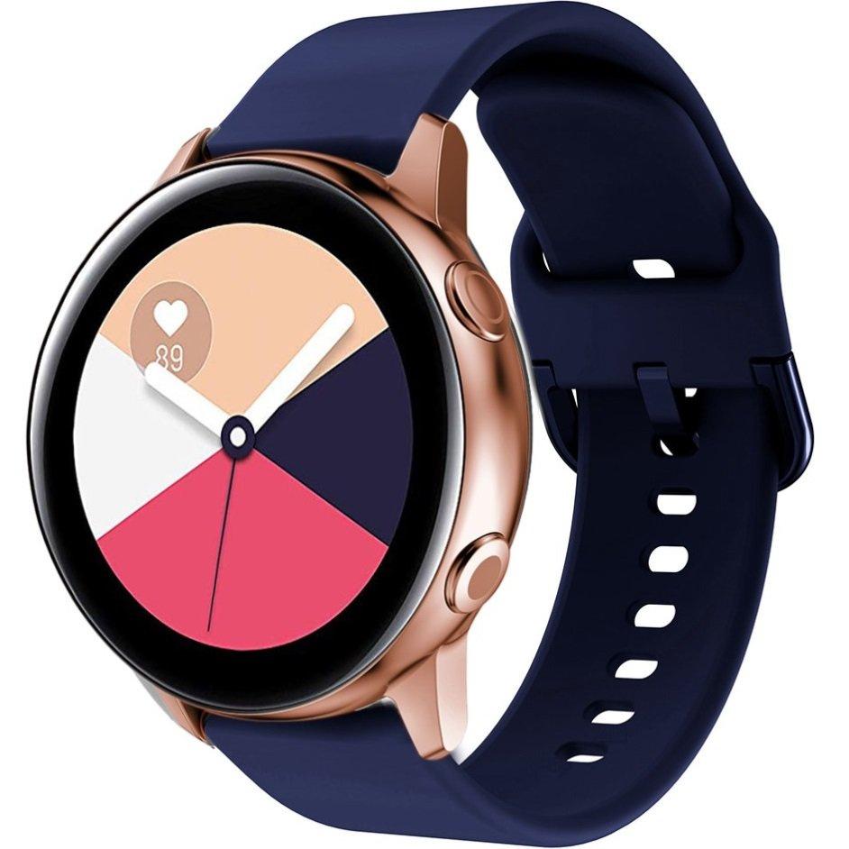 Universal Silicone Strap 20mm, Navy Blue