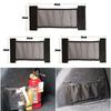 Car Back Rear Trunk Storage Mesh Fixed Straps Car Interior Organizer Extinguisher Storage Net Seat Back Fixing Bag