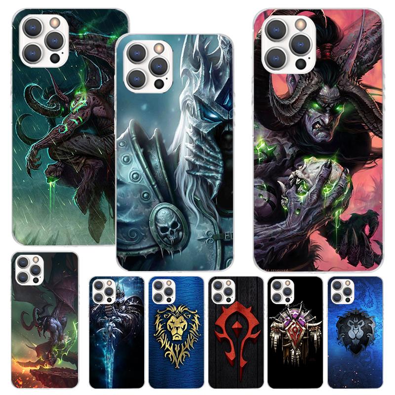 W-World Of W-Warcraft W-Wow Phone Case For iPhone 17 16 15 14 13 12 11 Pro Max Mini Plus Air 7 SE 8 Soft Silicone Print Shell Fu
