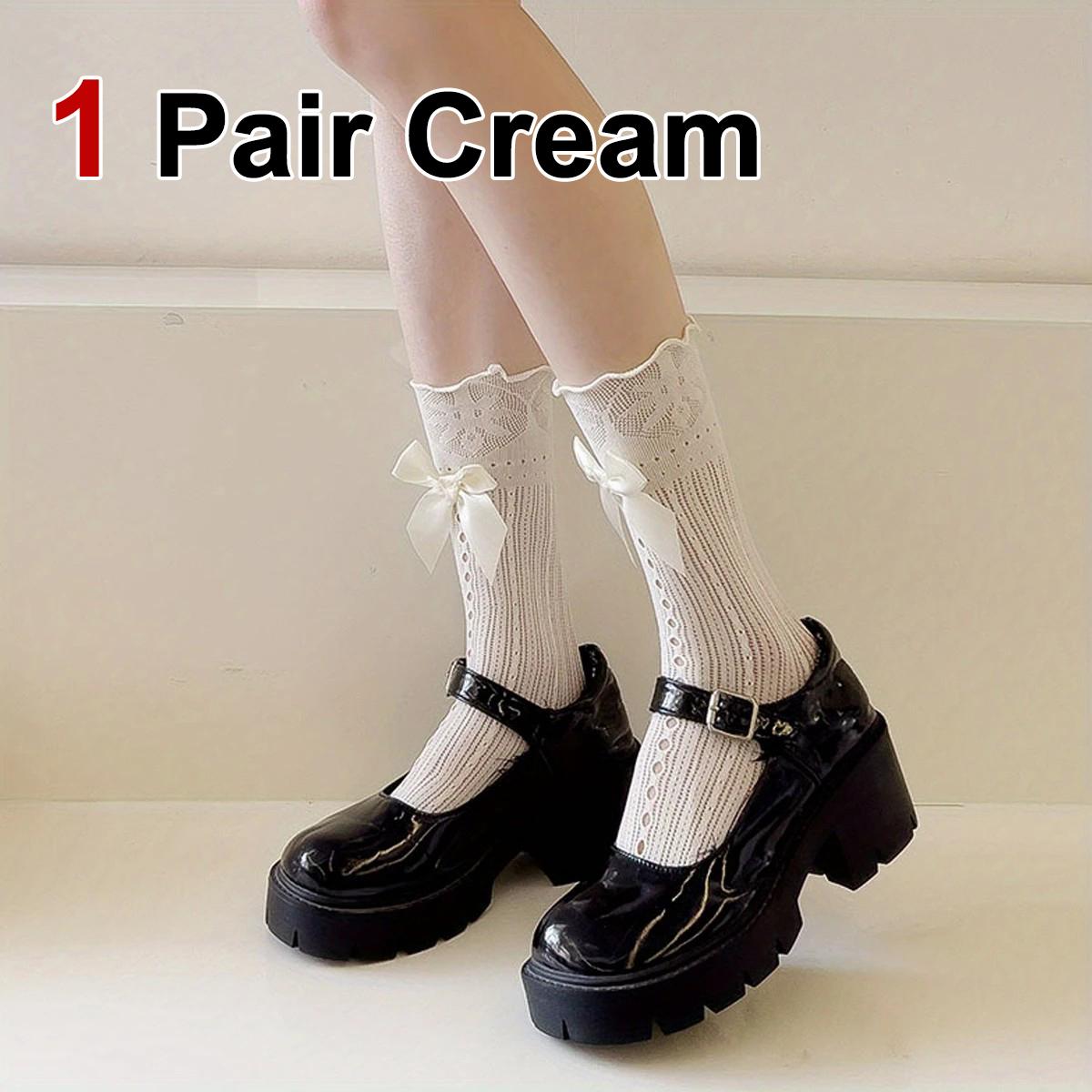 

1/3 пары женских носков-бабочек средней длины, летние легкие, дышащие, модные, милые, с отделкой в виде салата, повседневные носки One Size