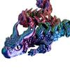 3D Printed Articulated Simulation Dragon Toy Poseable Dragon Ornament (Colored)