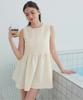 Seedless Sleeveless Tiered Guard DDXN1666 Large Tunic/Rash Women's Off-White