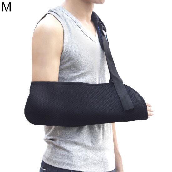 

Breathable Mesh Medical Arm Sling Support Adjustable Soft Padded Shoulder Strap M