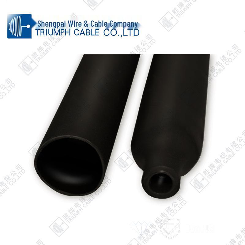 Black Flame Retardant Thickened Double-Wall Heat Shrink Tubing - Waterproof, Wear-Resistant, Insulating Protective Sleeve for Universal Wire Repair.