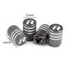 New 4pcs Car Logo Wheel Tire Stem Valve Caps Air Covers for Volkswagen Rline Golf GTI Bora Passat Jetta Beetle Tiguan Sciro