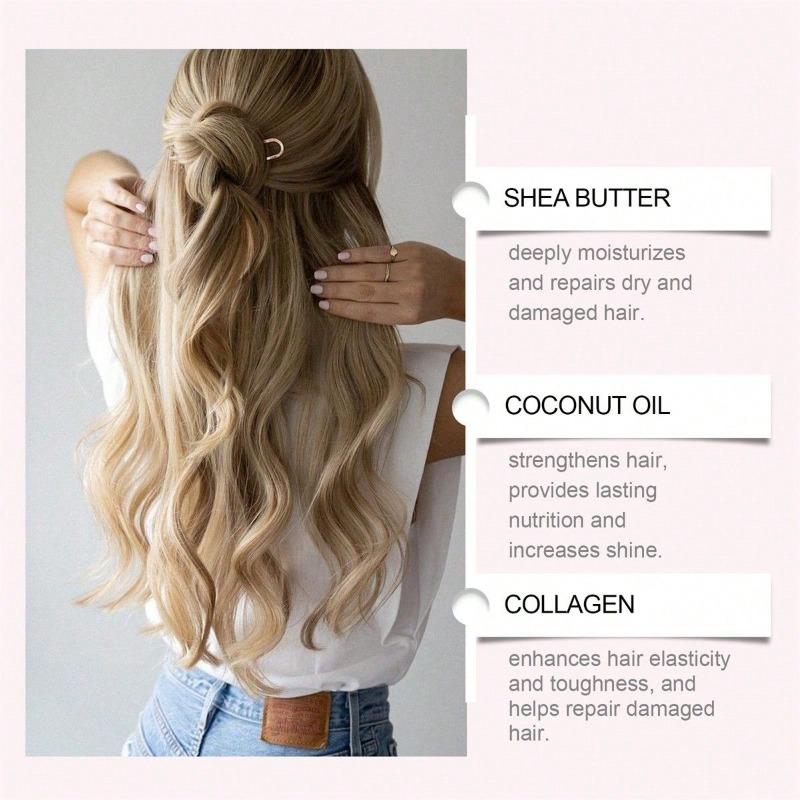 Sakura Leave-in-Haarmaske repariert trockenes, krauses Haar und macht es glatt, glänzend und erfrischend