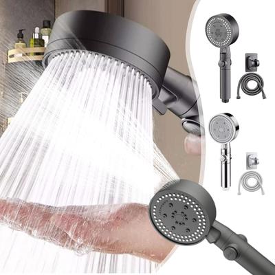 Shower Head With Handheld High Pressure 8 Spray Modes Body Coverage Powerful Rain Showerhead  With 78in Long Hose And Adjustable Holders For Bathroom