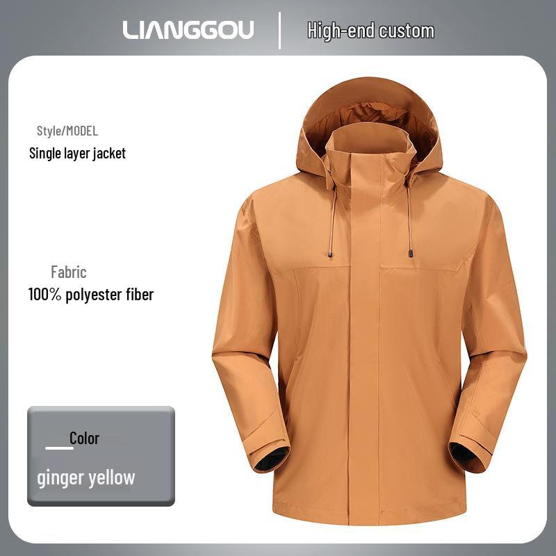 DJI Windproof Waterproof Custom Logo Mountaineering Jacket for Autumn/Winter Office Group Workwear L