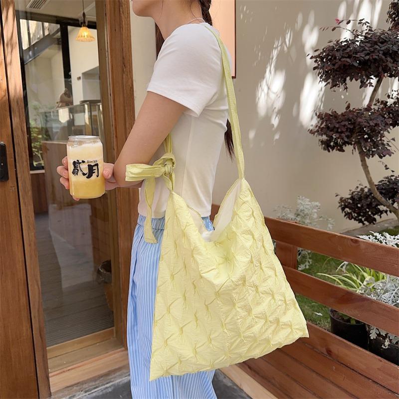5-pleated rhombus bag women's new casual large-capacity commuter underarm bag crossbody shoulder bag women