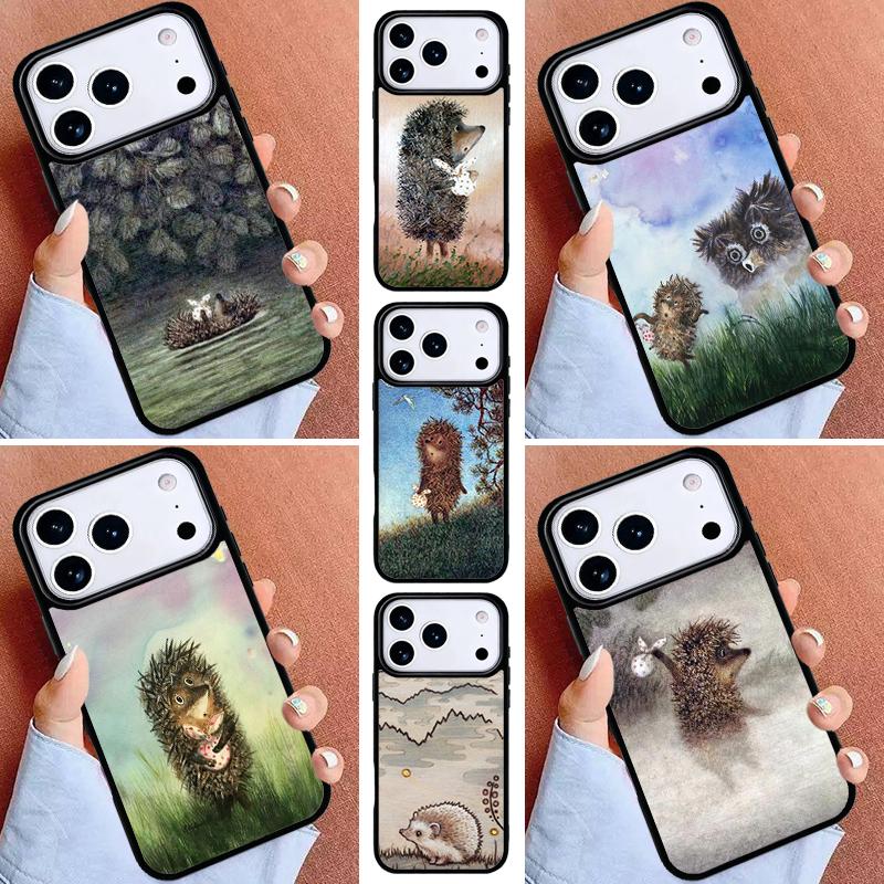 Hedgehog in the Fog Phone Case for iPhone 16e 15 14 13 12 17 Pro Max Plus Air 17pro Cover Coque