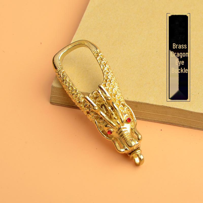 Dragon Eye Brass & Copper Keychain Hook