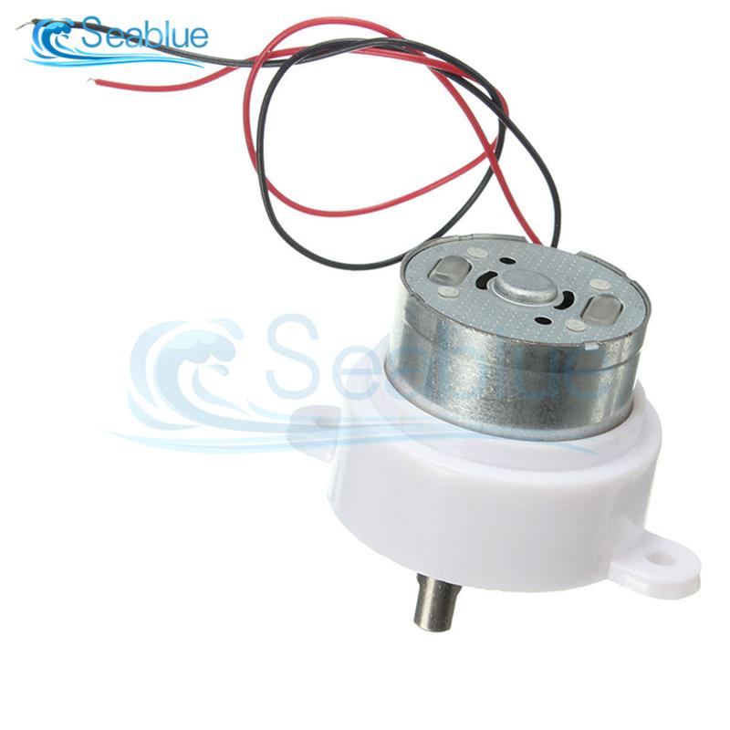 DC 12V Electric Brush DC Motor High Torque Gear Motor Geared Box S30K Reduction Motor 14RPM 2 Wires For Electronic Toys Fan