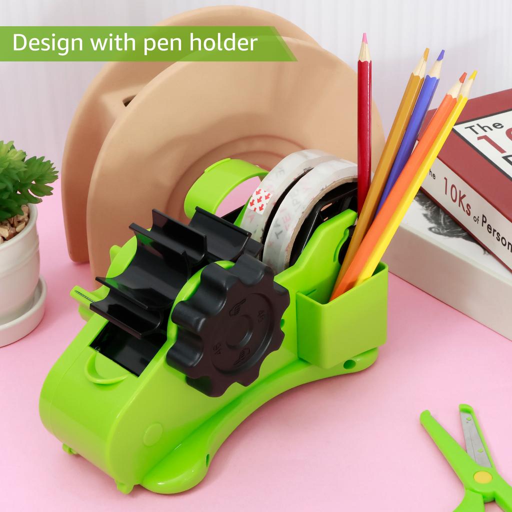 Dispensador Térmico de Fita Semi-Automático Cortador de Fita de Múltiplos Rolos Cortador de Papel de Fita para Corte de Fita de 1,4 polegadas Suprimentos Manuais para DIY Acessório