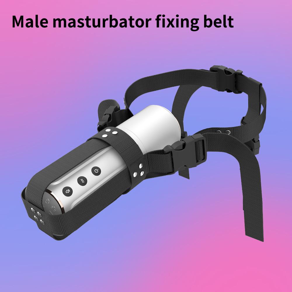 Adjustable Bondage Masturbation Cup Constrained Forced Strap SM Belt Holder Strap-on Waist Masturbate Sex Toys for Man Adult 18