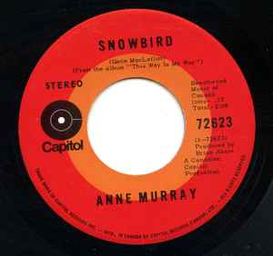 

7inch Record ANNE MURRAY - Snowbird 72623 CAPITOL 1970 Canada Pop Used