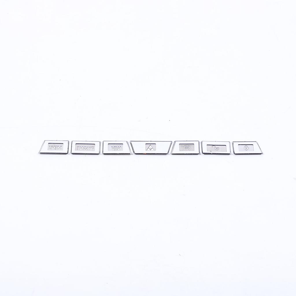 Black Alloy Center Multimedia Button Sticker Trim For Jaguar XF 12-2015