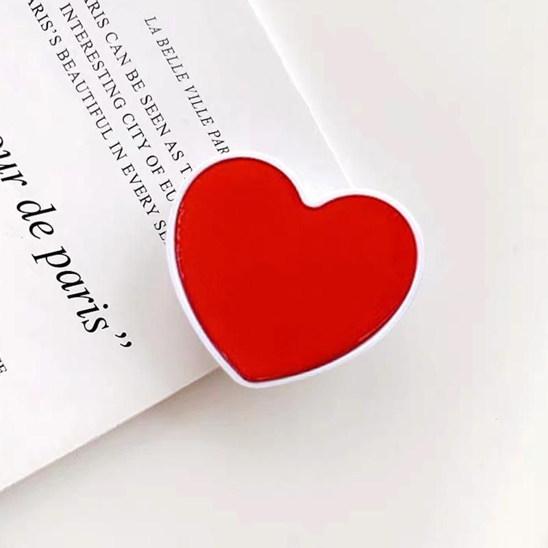 Popular Heart Shaped Phone Socket Holder Finger Grip Bracket Support Telephone for IPhone Samsung Cellphone Pocket Socket Stand
