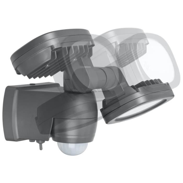 Brennenstuhl Lampe duale à LED à batterie LUFOS Gris 2x240 lm