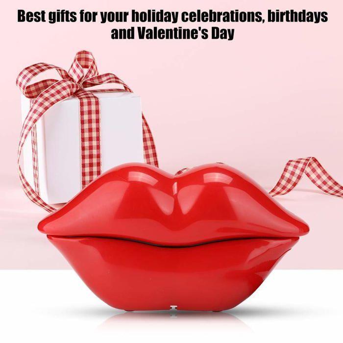 Téléphone fixe - TANGXI - WX-3061 - Rouge - Filaire - Design créatif en forme de lèvres