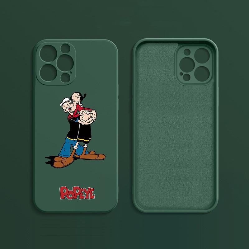 

Прекрасный мягкий анимационный модный телефон для Iphone Mini Plus 6s Max 8 7 6 XS X Pro 12 14 13 XR 11, прямой мягкий силиконовый чехол из ТПУ Iphone 13 зелёный