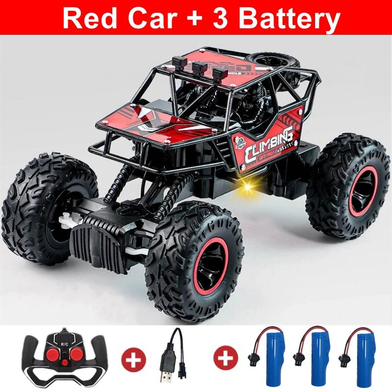 2.4g Remote-controlled Alloy Off-road Vehicle With Long-distance Lighting, Climbing Monster Children's Racing Toy Car, Kids Gift