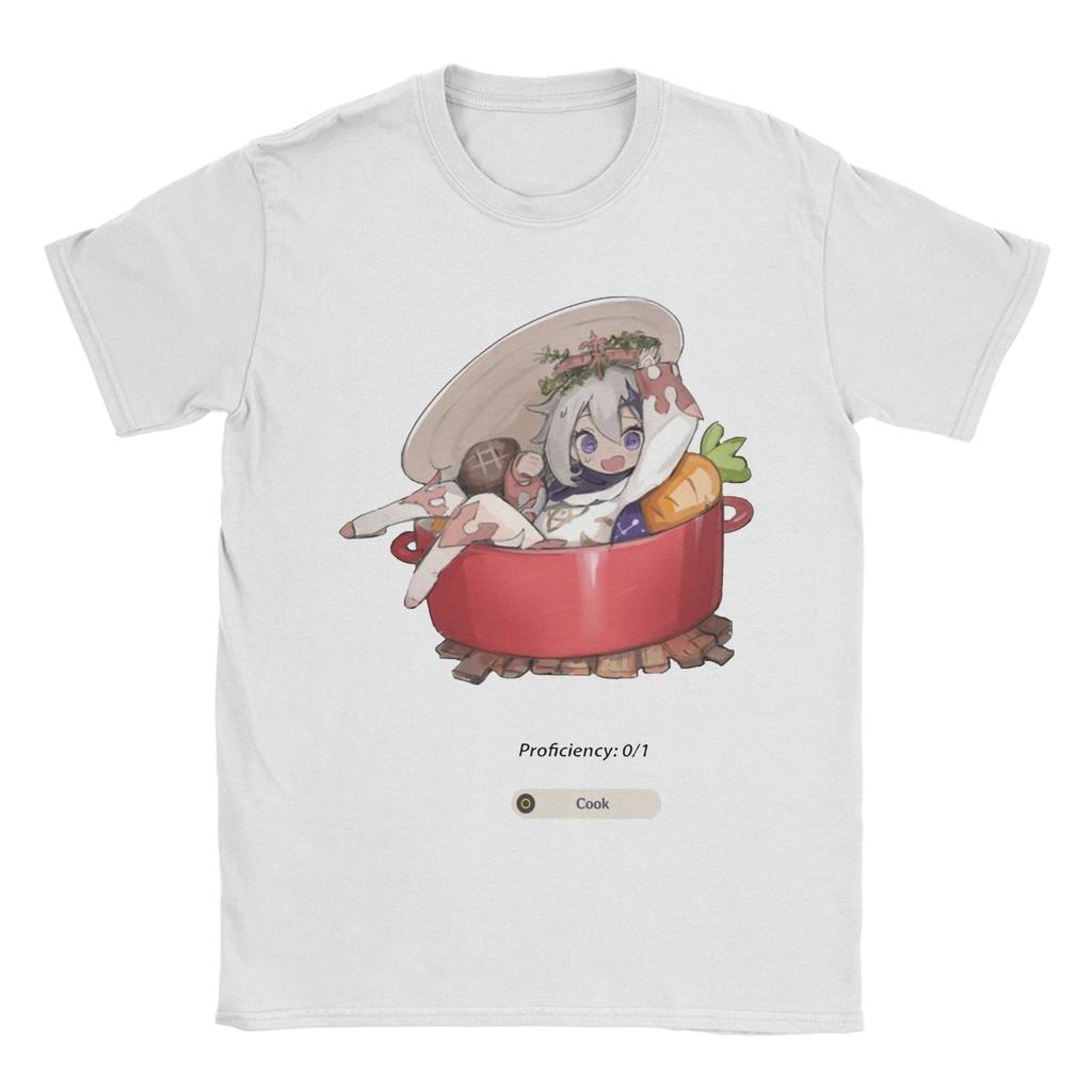 Unisex Unisex TShirt Tartaglia Wide Face Meme Genshin Impact Vintage Pure Cotton Tee Shirt Anime Game T Shirts Tops Plus Size