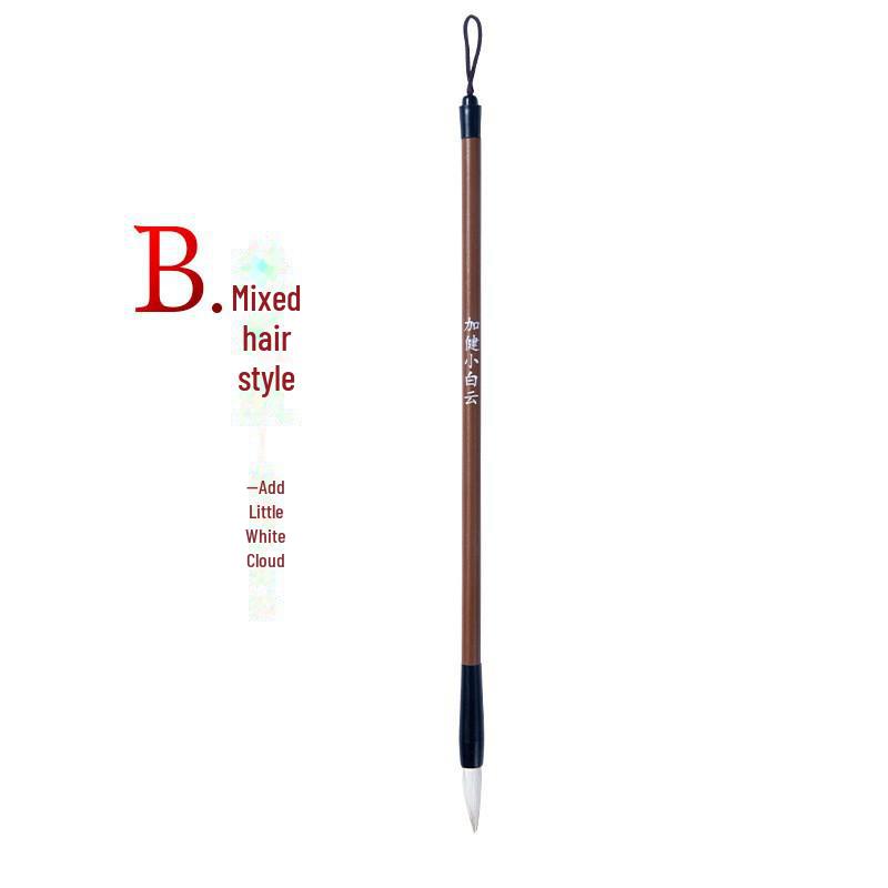 Wolf and Goat Hair Brushes for Primary School Calligraphy – Large, Medium, Small Solid Wood Brushes